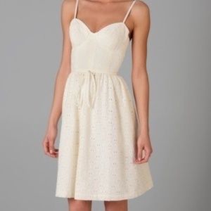 Steven Alan ‘Sophia’ Cream Eyelet Bustier Mini Dress - S